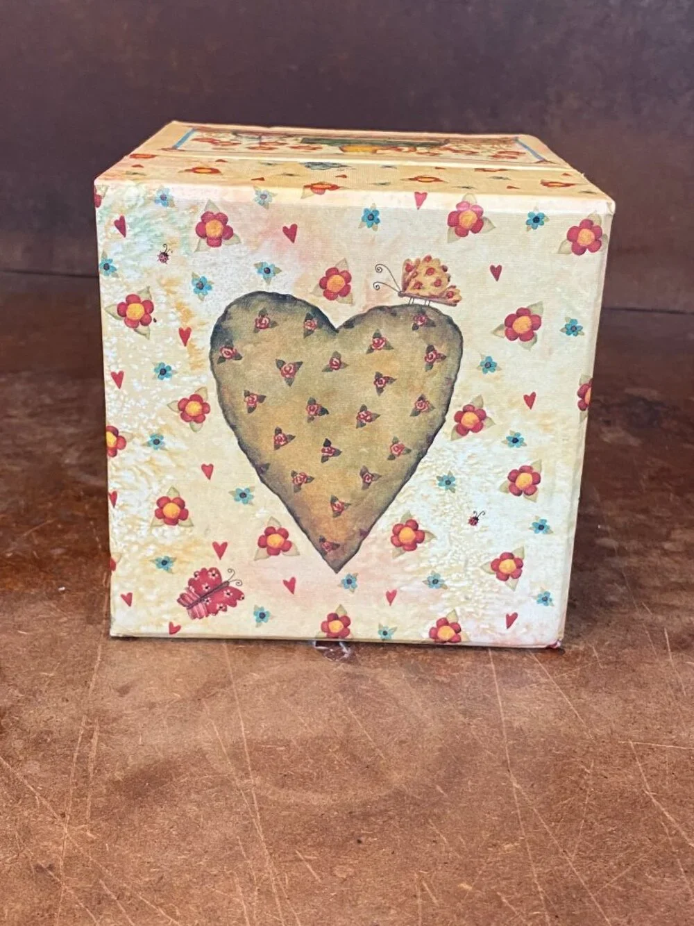 Y2K 2001 Curious Cats Decorative Box Bob's Boxes Debi Hron R.A. Lang Card Co